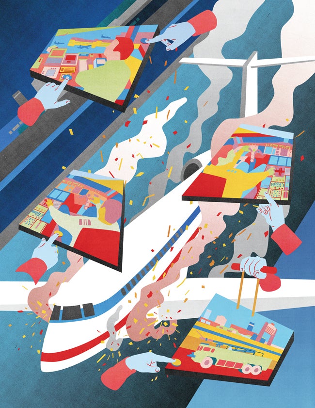 Landing gear-up illustration