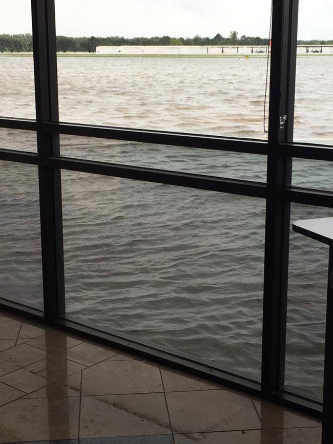 West Houston Airport terminal flooding