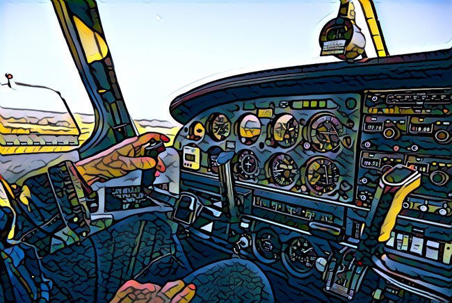 difficulty learning to fly - cockpit