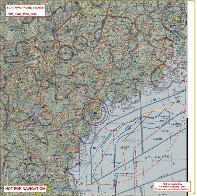 MVAs on a sectional chart - IFR departure