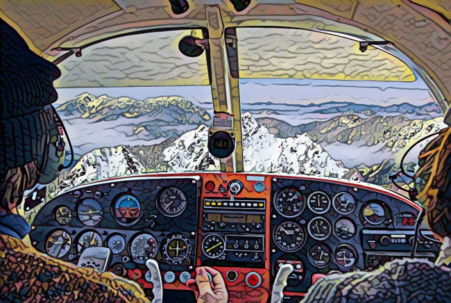 difficulty learning to fly - mountains