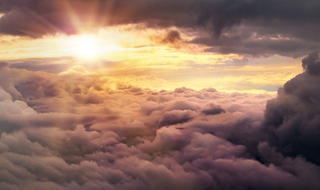 Sun and clouds - pilot depression