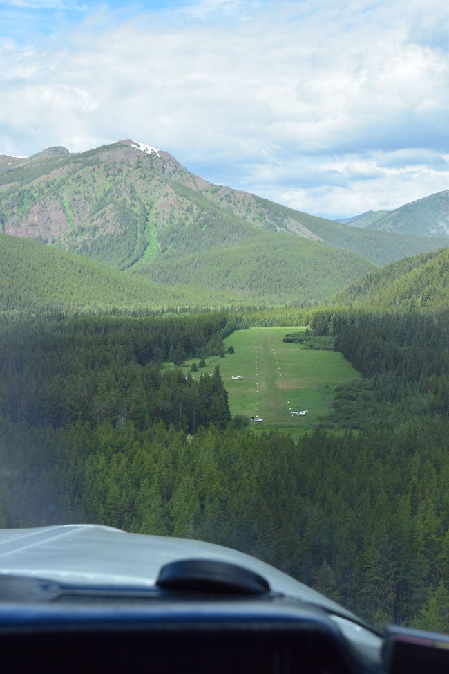 On approach to Shafer Meadows Airstrip (8U2)