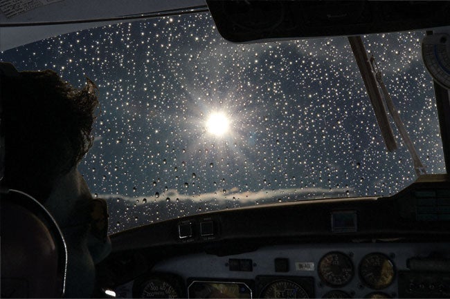 Comfort in a cold airplane
