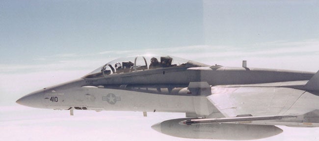 F/A-18 in the air