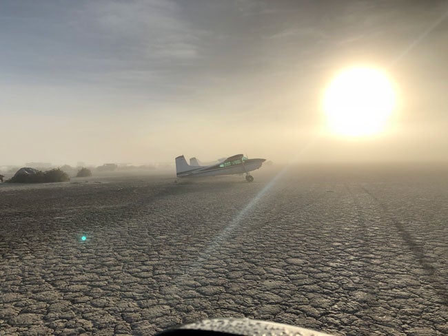 High winds at the High Sierra Fly-In
