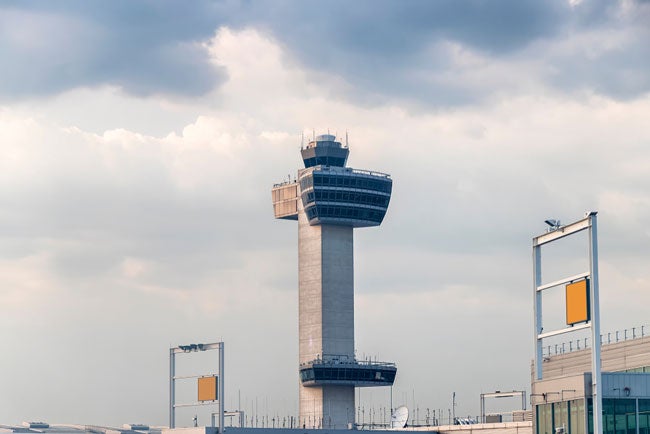 JFK airport is one of the facilities included in the New York TRACON area of control
