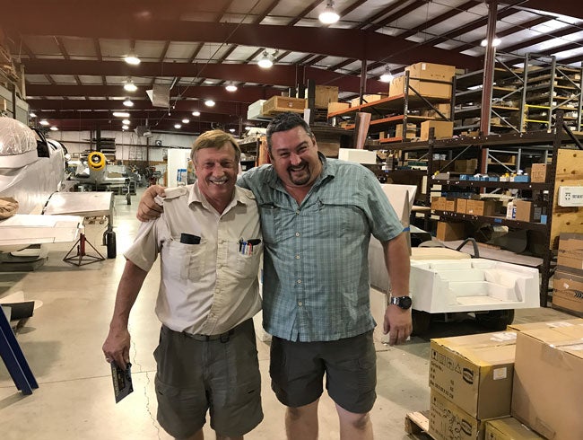 Titan founder and CEO John Williams (left) with General Manager Bill Koleno (right).
