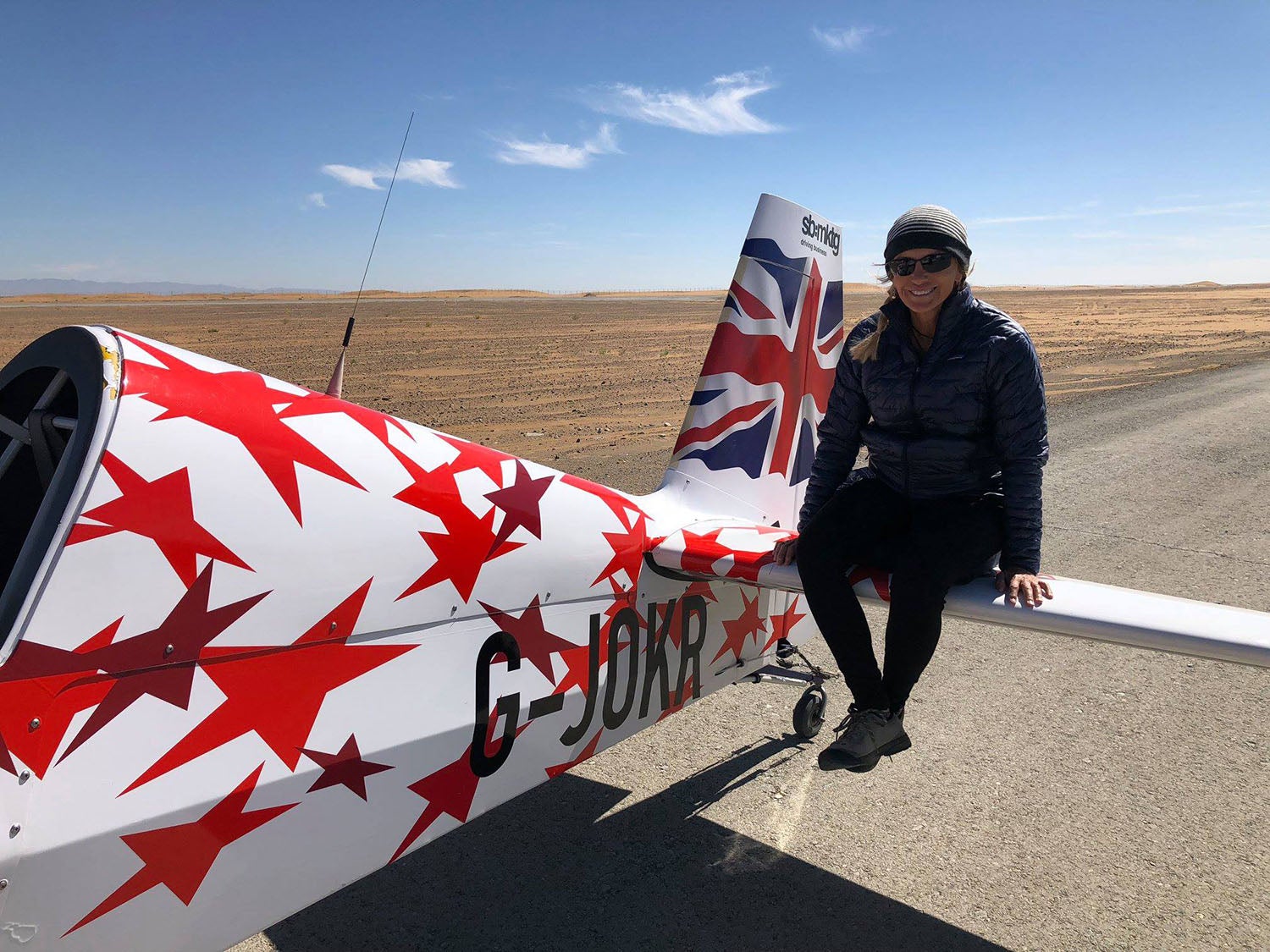 Patty Wagstaff on the Extra 300