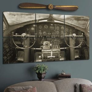 B-17 Cockpit Wall Mural