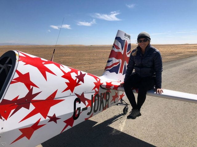 Patty Wagstaff on the Extra 300