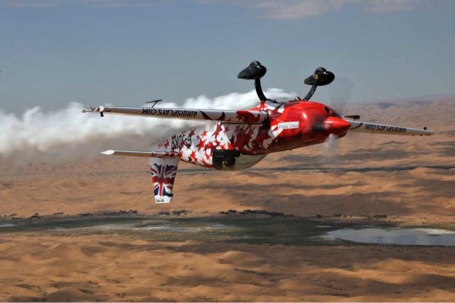 Flying inverted over Inner Mongolia