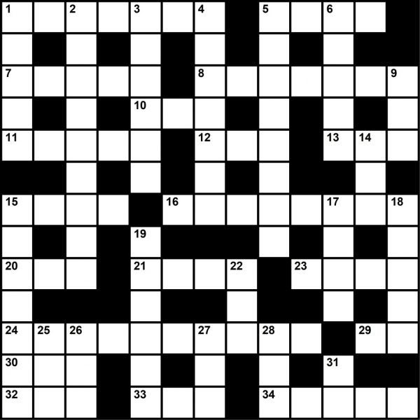 Crossword puzzle May 2019