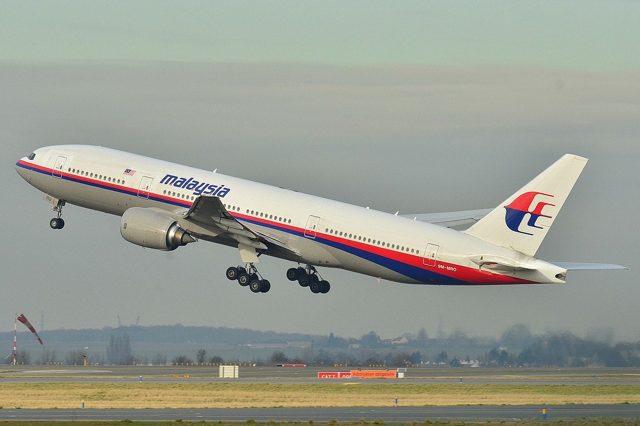 A Boeing 777 from Malaysia Airlines