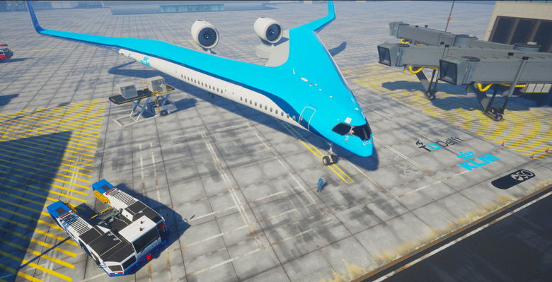 V-shaped plane