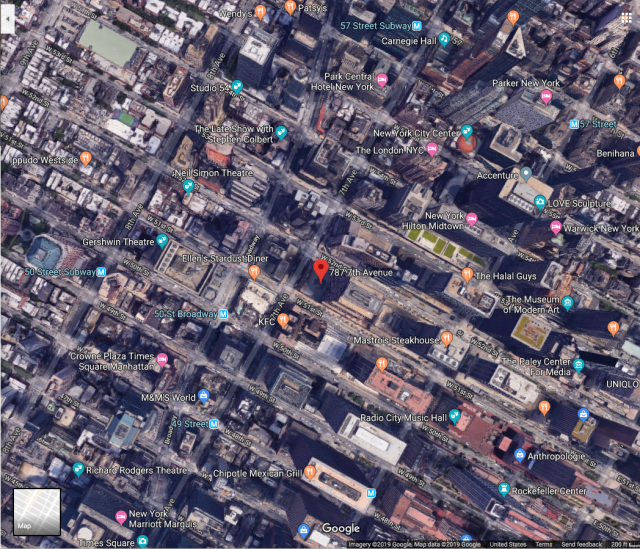 Google Maps Image of New York City
