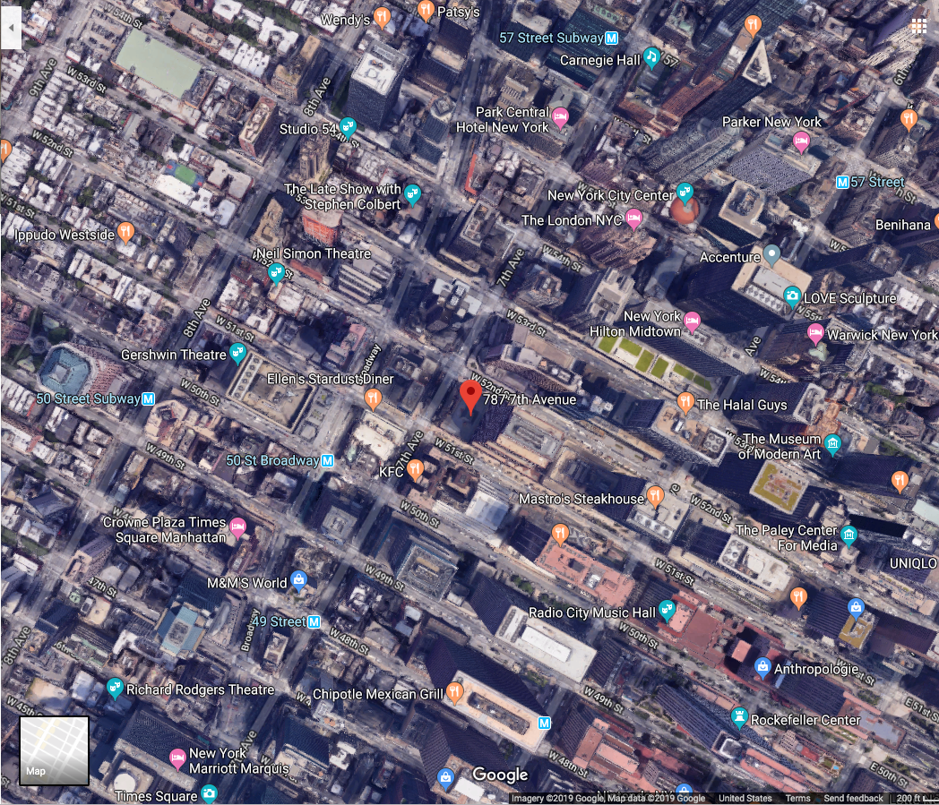 Google Maps Image of New York City