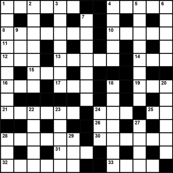 September 2019 Crossword Puzzle
