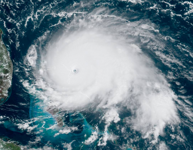 Hurricane Dorian (peak intensity), September 1