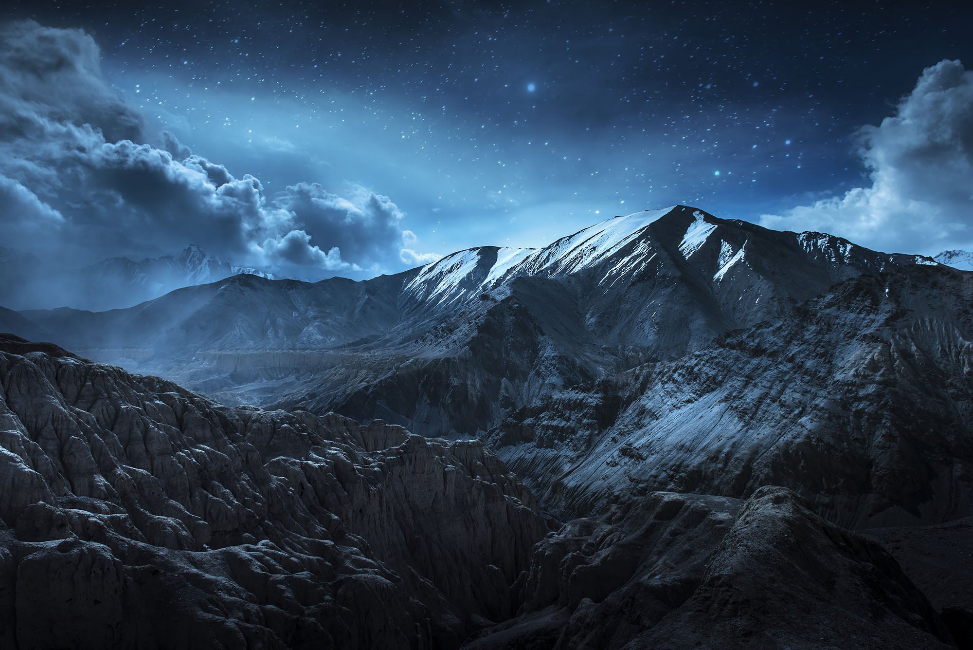 Mountains at Night