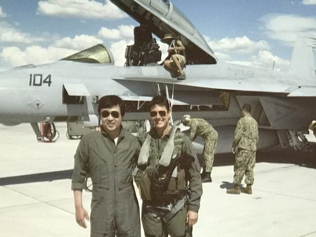 Tom Cruise and Honda Aircraft President and CEO Michimasa Fujino