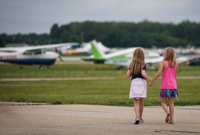Kids at EAA AirVenture Oshkosh