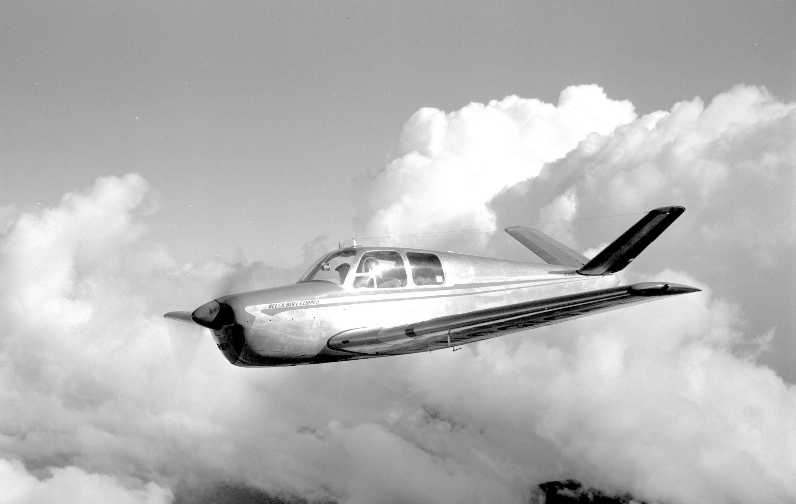 An early Beechcraft V-35 Bonanza similar to the plane that crashed the "Day the Music Died."