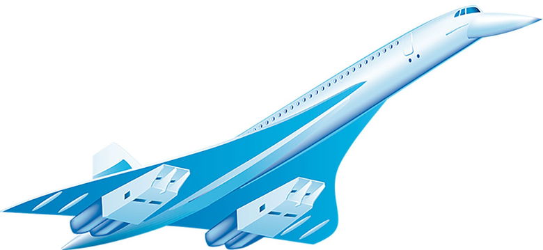 Supersonic bizjet rendition