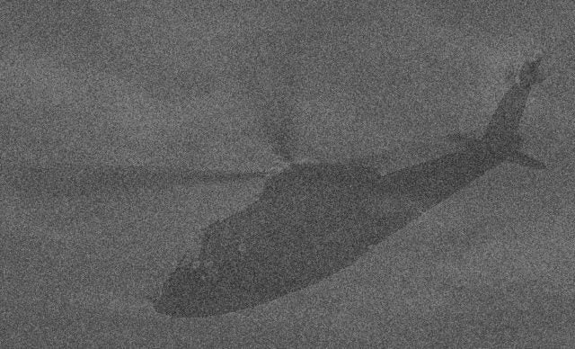 Helicopter shadow