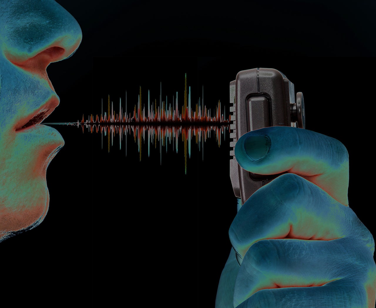 Talking on the radio