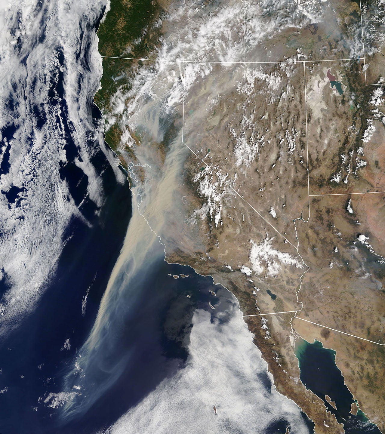 Western Wildfires from Space