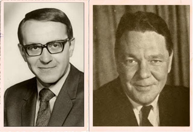 U.S. Congressmen Nick Begich (left) and Hale Boggs.
