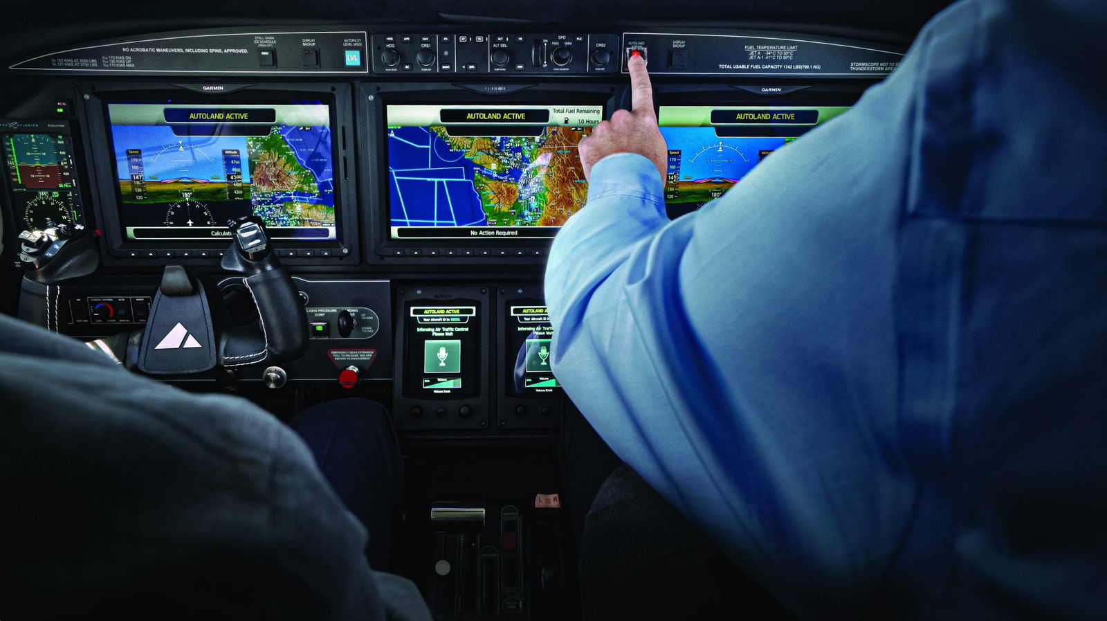Activating Garmin Autoland in the M600 SLS