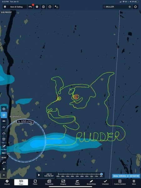 Our Photo of the Week is an incredibly detailed drawing of a good dog named Rudder required, time, planning and some fancy flying, too. 