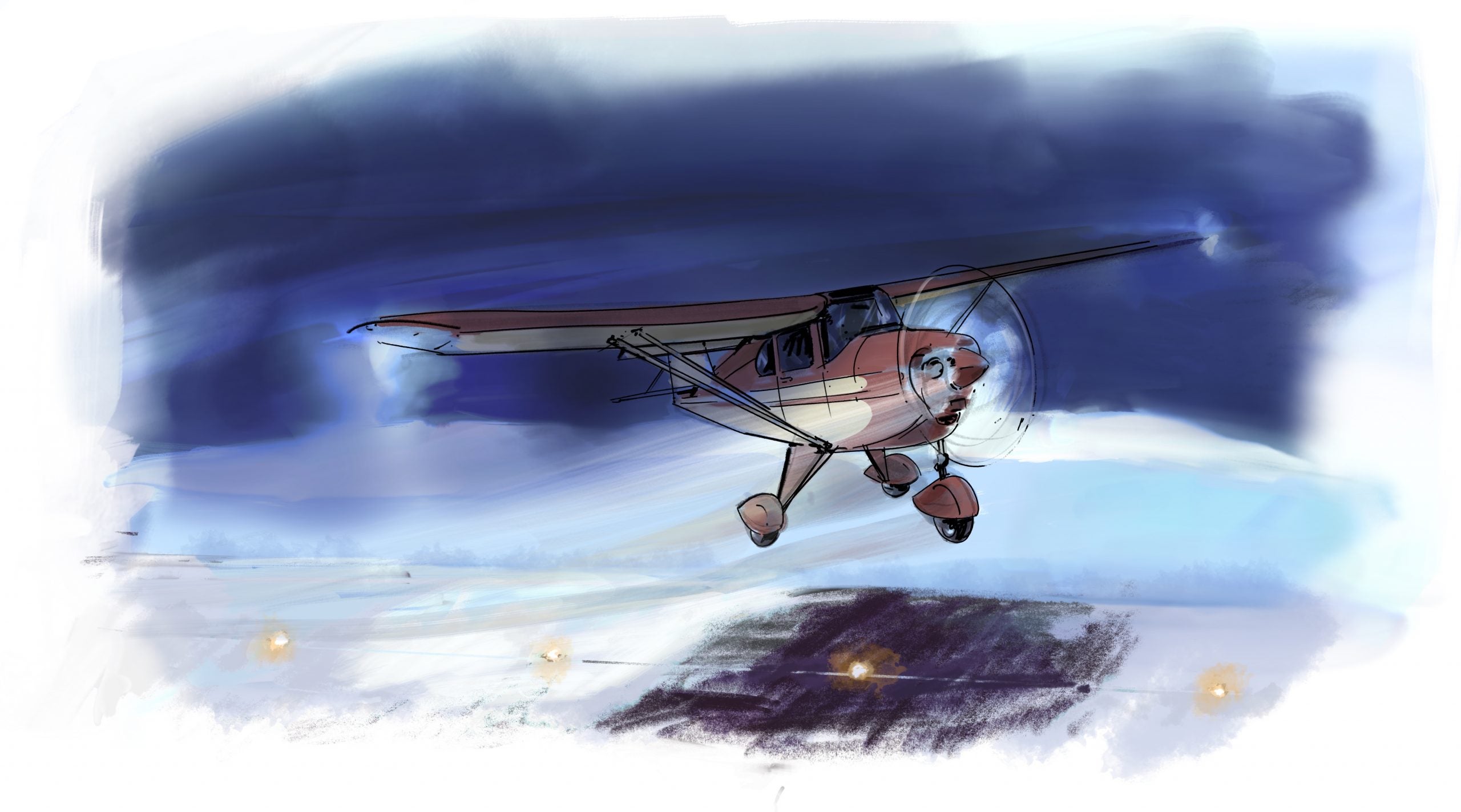 Taking Off On Glare Ice With A Crosswind