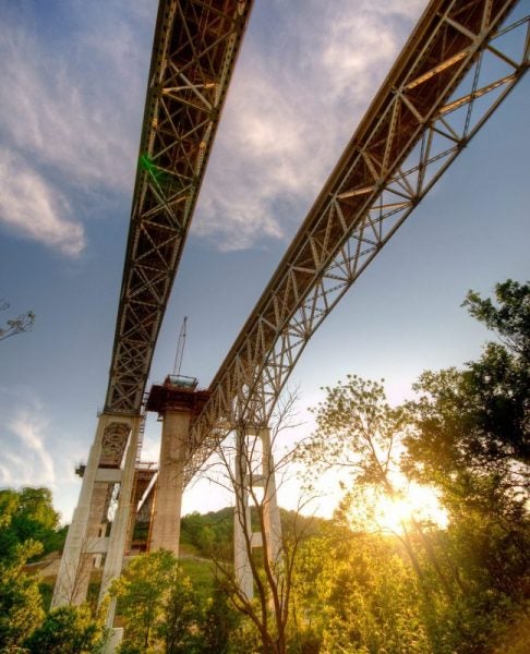 Former FAA Safety Manager and longtime Flying magazine columnist Martha Lunken flew under the Jeremiah Morrow Bridge (pictured here). Photo by Flickr user Cathy.