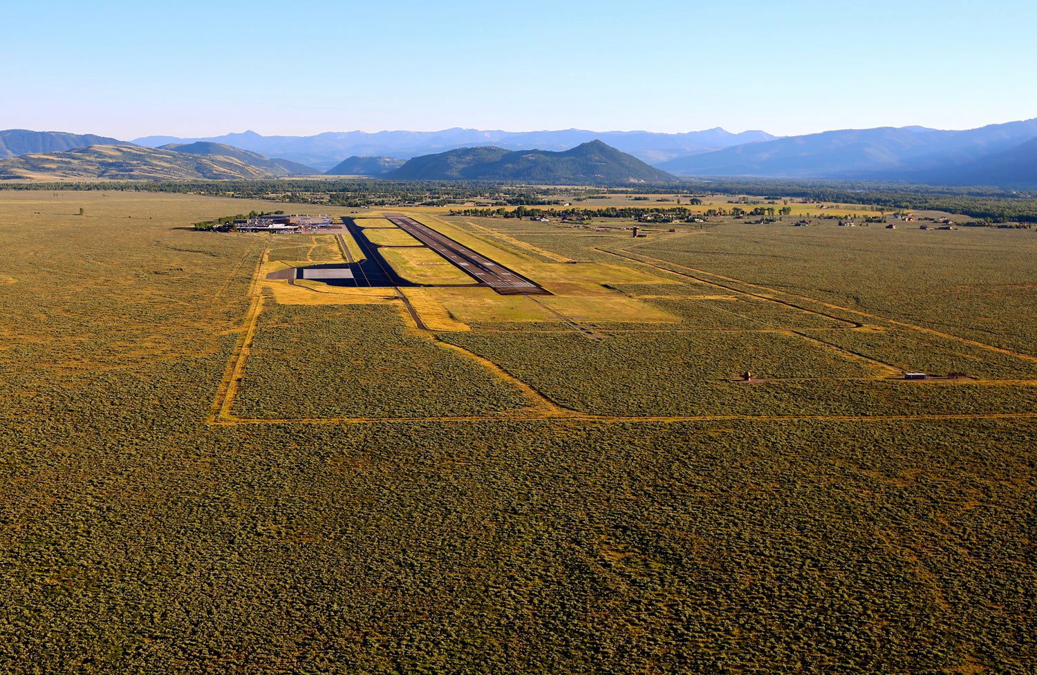Jackson Hole Airport in Jackson, Wyoming.