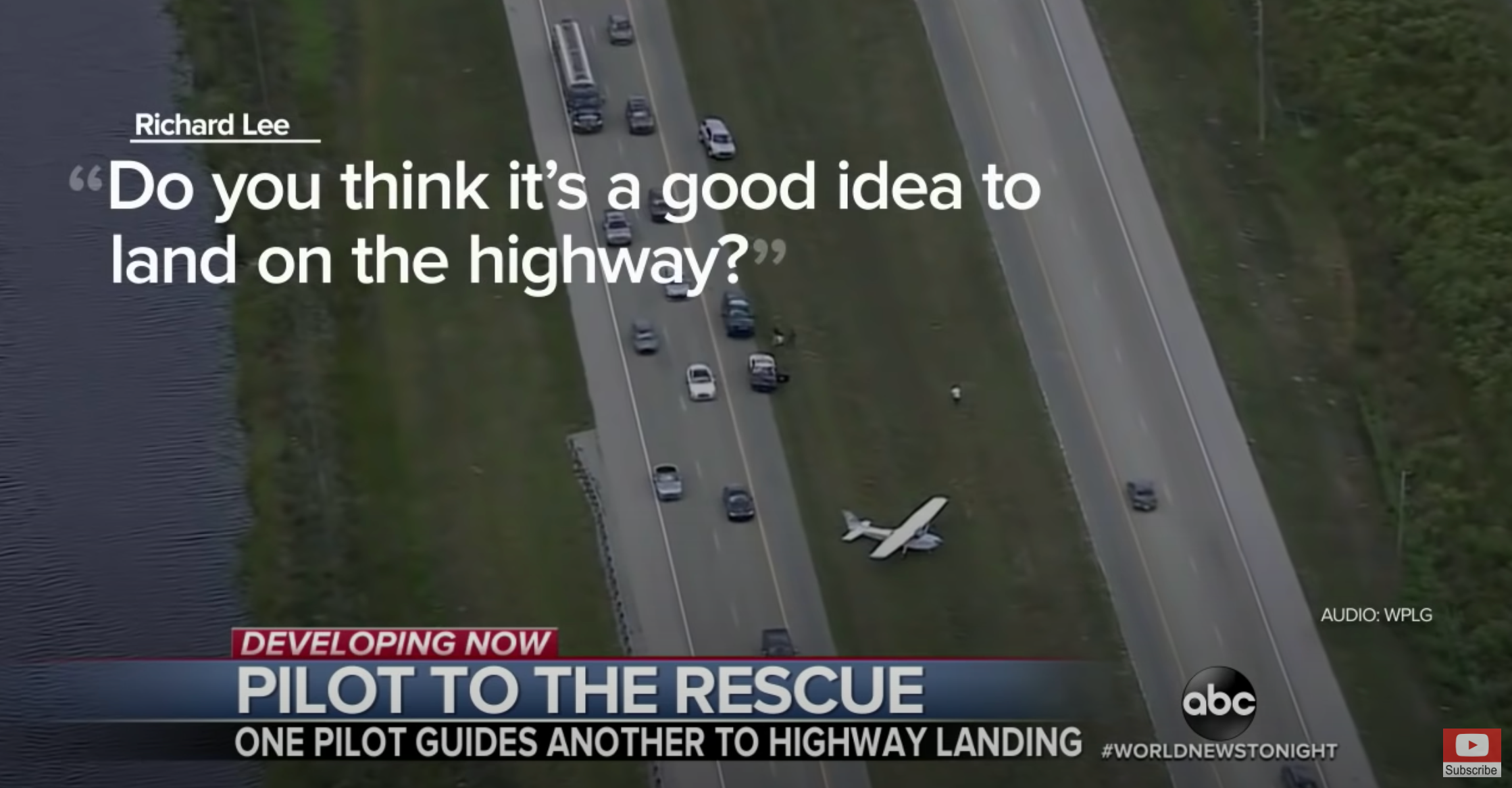 Cessna 174 Freeway Landing