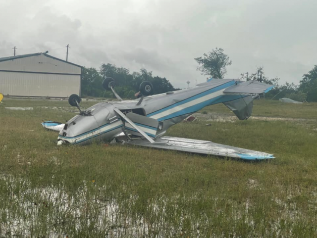 Gatesville, Texas, Airport Hangars, Planes, Wiped Out in Storm