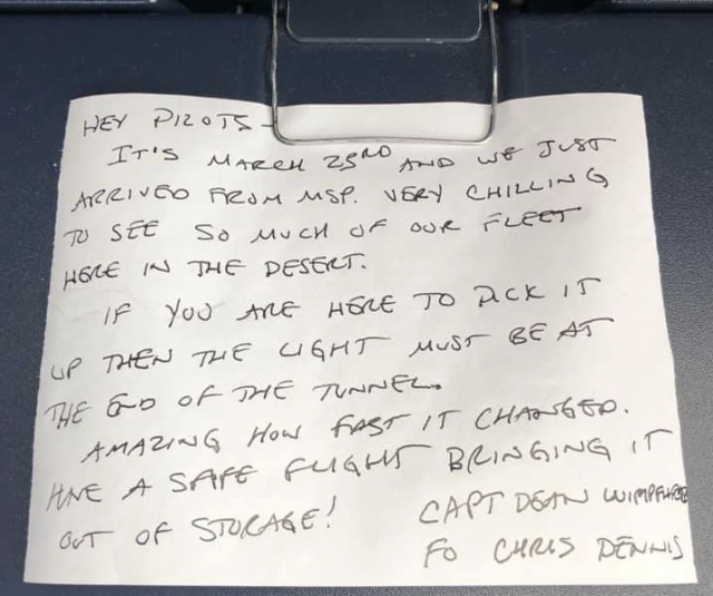 Pre-Pandemic Message In An Airliner-Sized Bottle