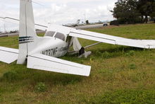 Crashed airplane