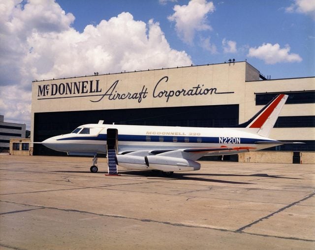 The four-engine pre-Douglas McDonnell bizjet had everything it would take for success except, as it turned out, luck. McDonnell Aircraft PR photos.