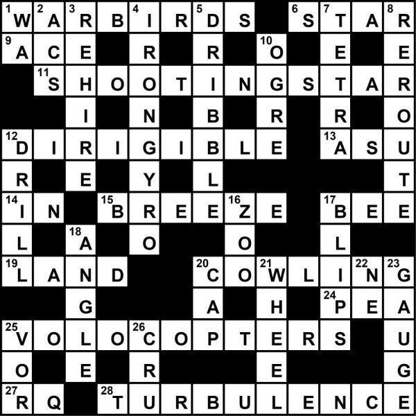 December 2021 Crossword Key