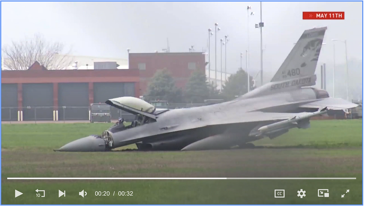 Second F-16 Goes Off South Dakota Runway