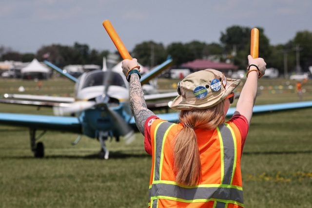 Parking the Bonanzas - Oshkosh AirVenture 2022 Monday