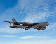 The B-52 in flight. There is a sign in the flight manual that says: fly the airplane.