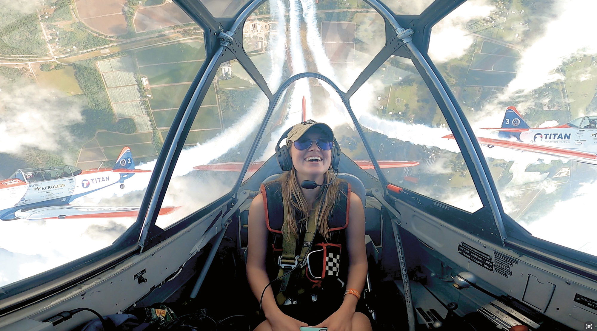 Cayla McLeod enjoying the ride