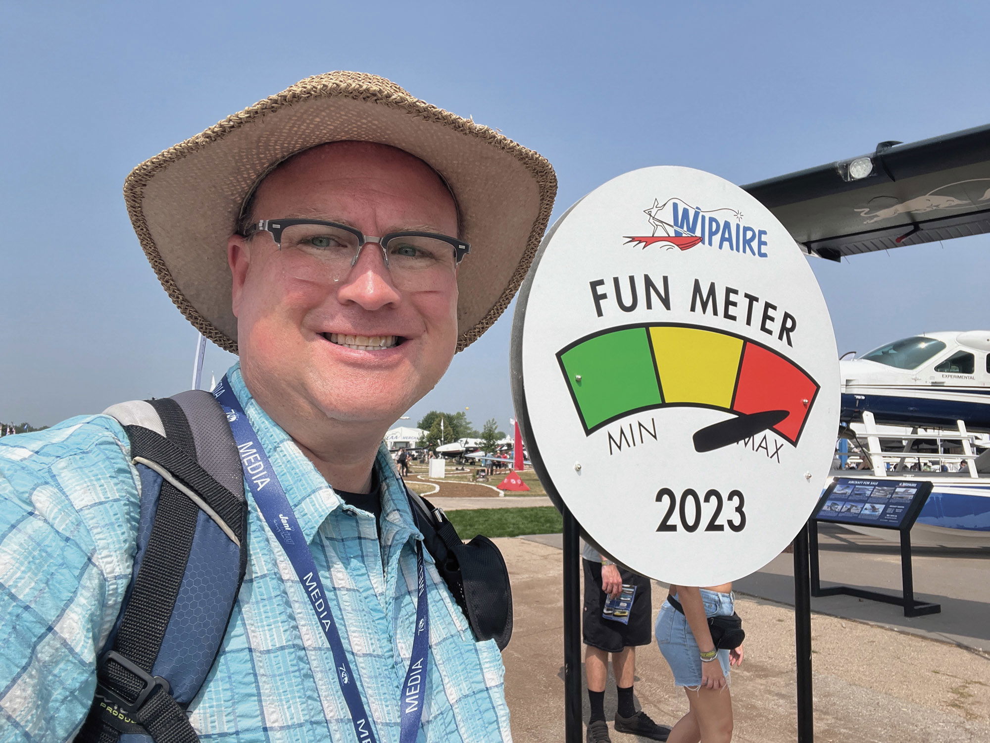 Jeremy King at AirVenture Oshkosh in 2023